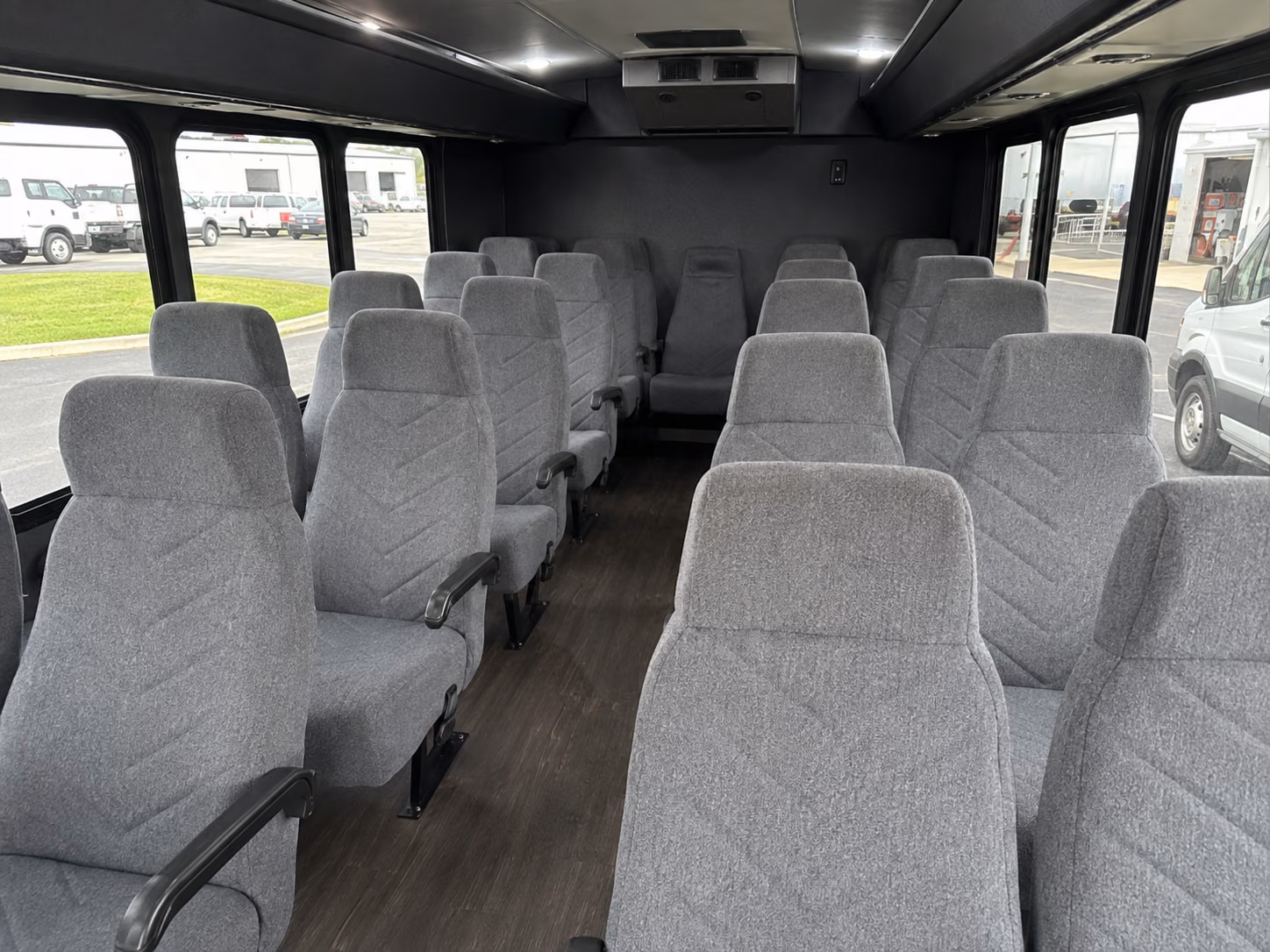 montgomery 18 passenger minibus inside
