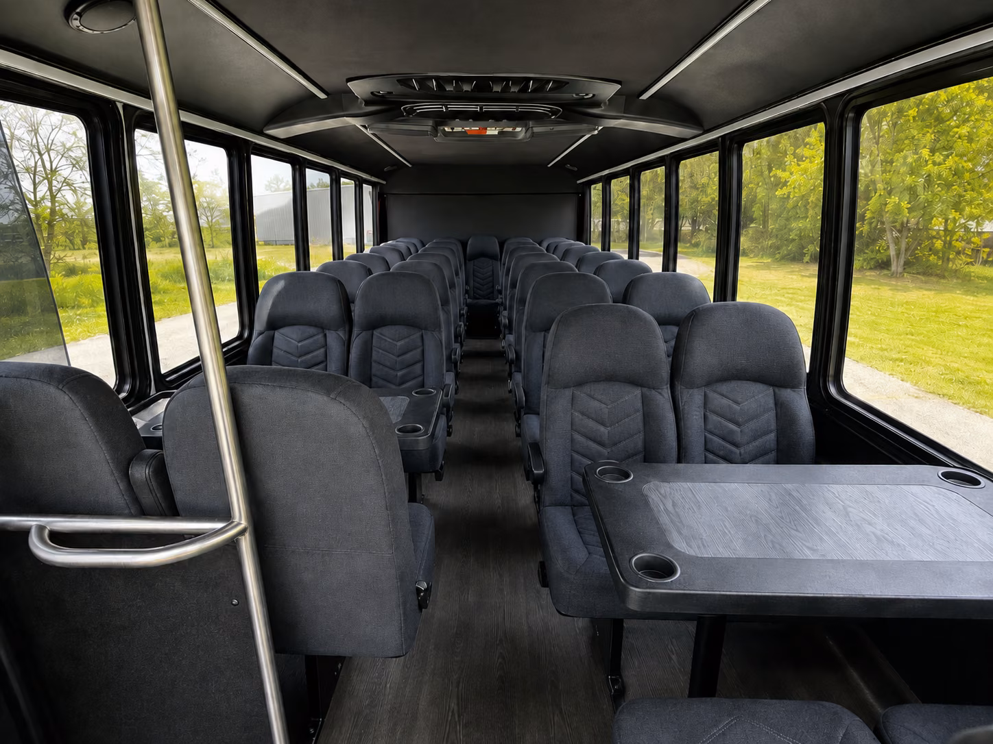 montgomery 18 passenger minibus interior