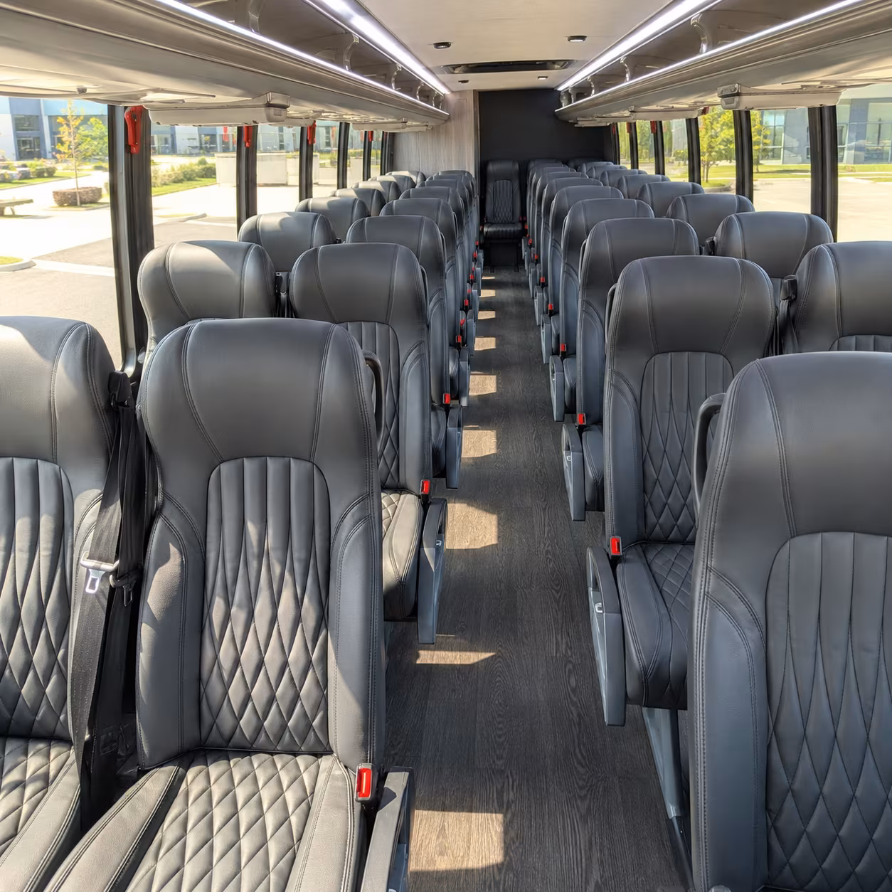 montgomery 25 passenger minibus interior
