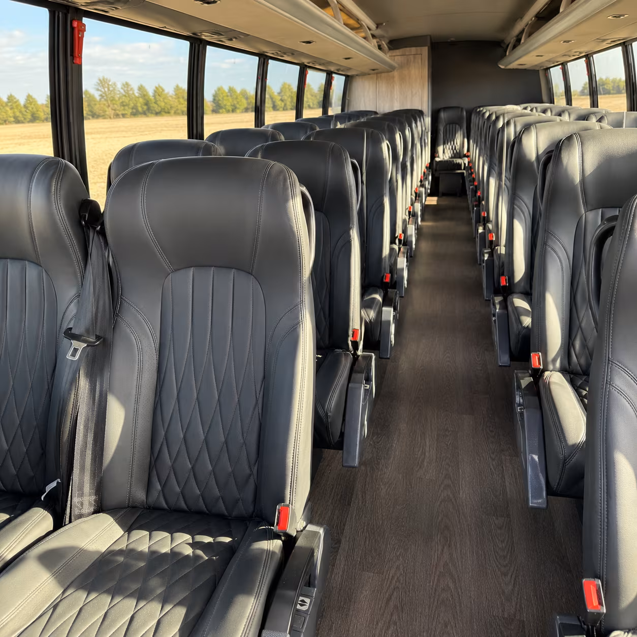 montgomery 28 passenger minibus inside