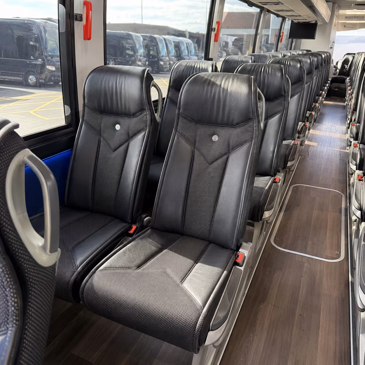 montgomery 40 passenger charter bus interior