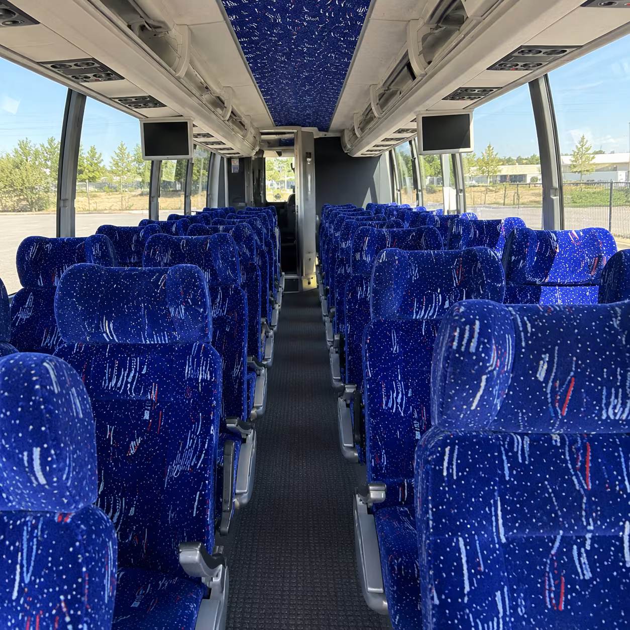montgomery 54 passenger charter bus interior