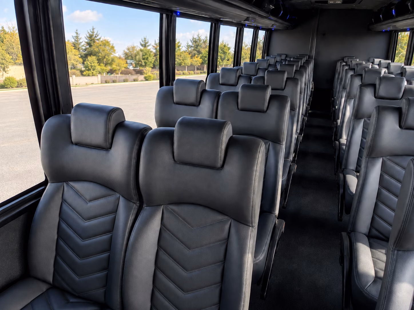montgomery wedding transportation onboard seating